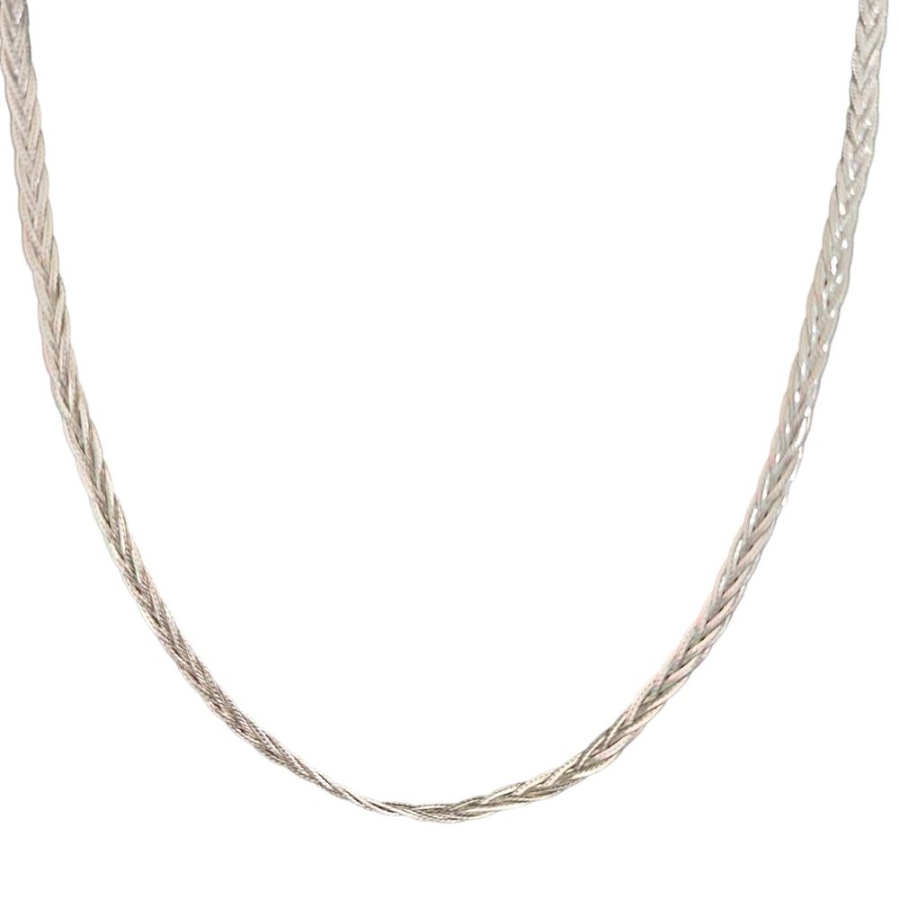 Napier Silver Weave Twisted Necklace